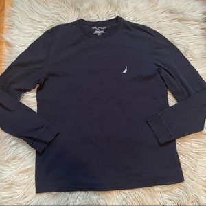 Men’s Navy Nautica Long Sleeve Shirt